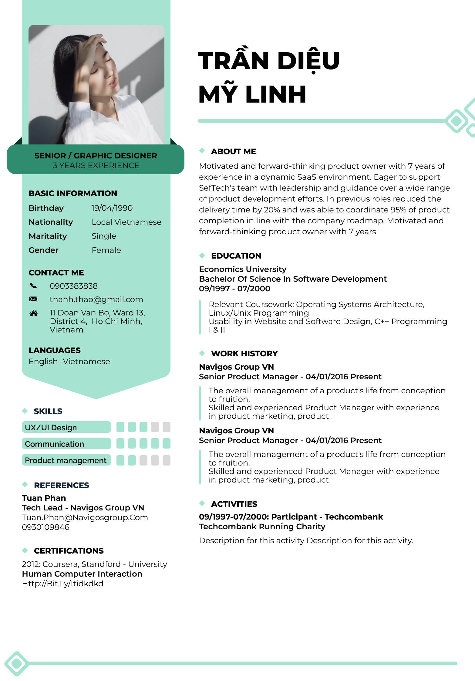 Mẫu CV cổ điển