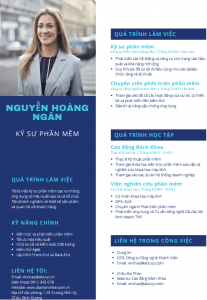 Mẫu CV xin việc kỹ sư phần mềm