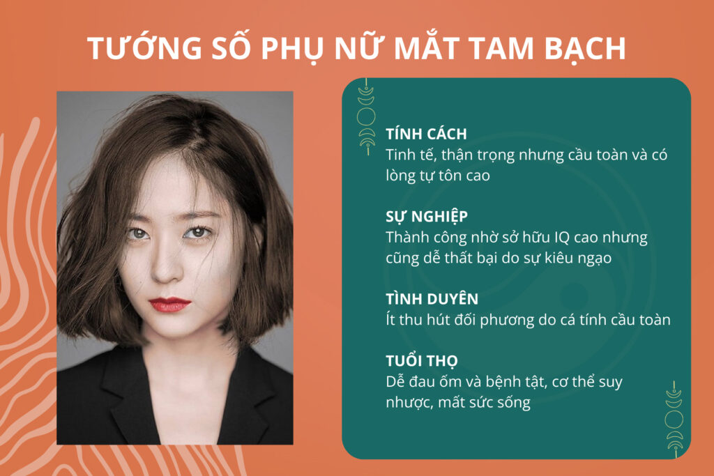 nữ mắt tam bạch có tốt không