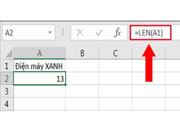 Ví dụ hàm LEN