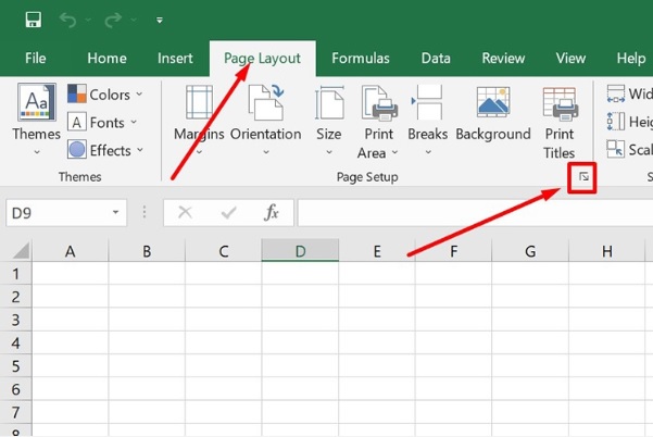  Cách đánh số trang trong Excel sử dụng Page Setup