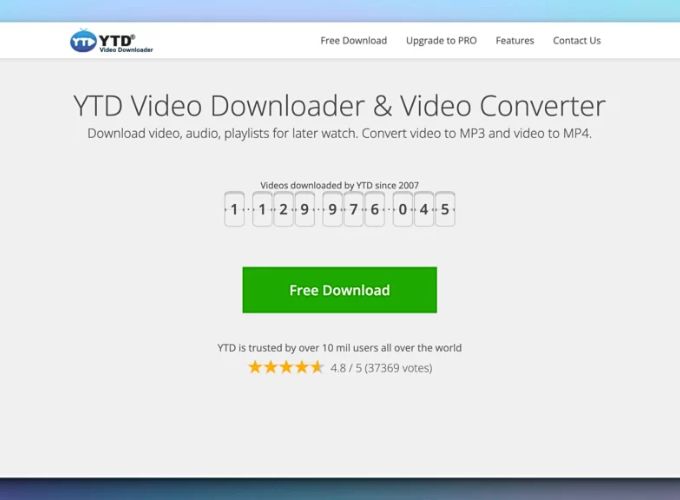 Tải video Youtube với YTD Video Downloader