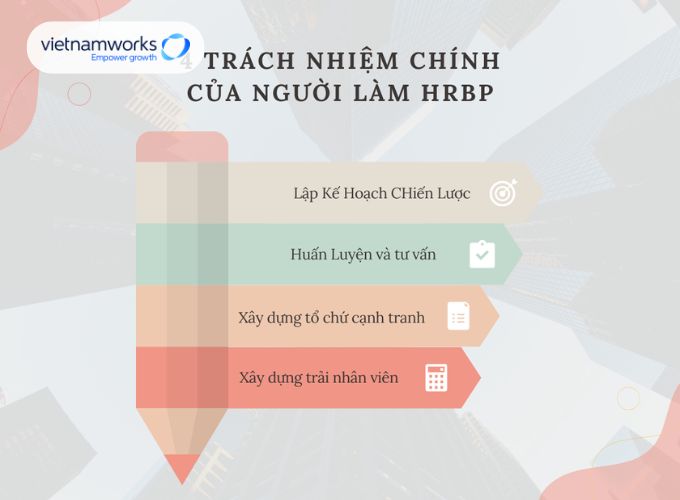 Nhiệm vụ công việc của HRBP là gì?