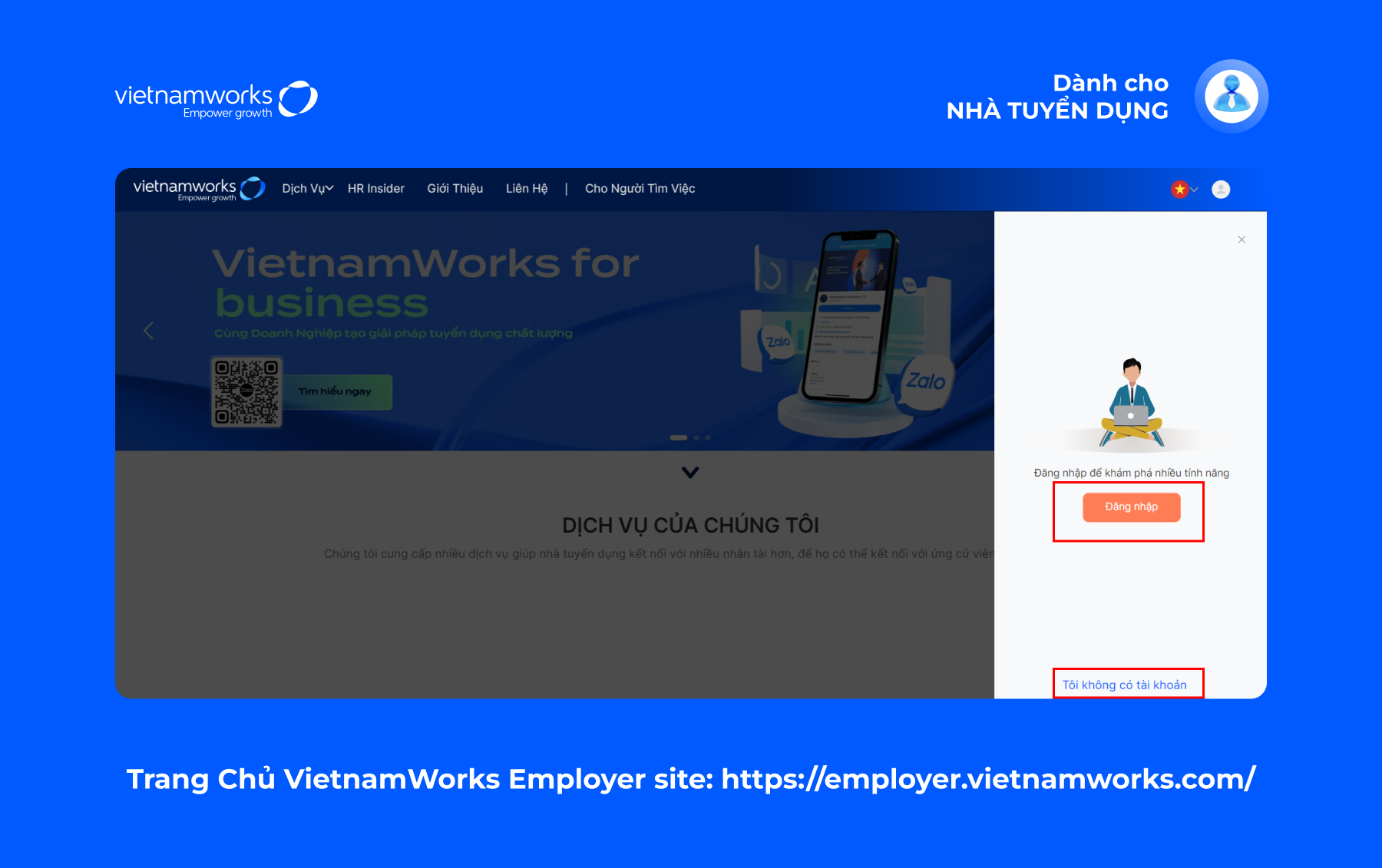 Trang chủ VietnamWorks Employer site