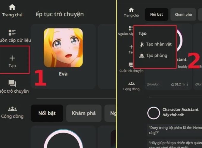 Cách dùng Character AI trực tuyến