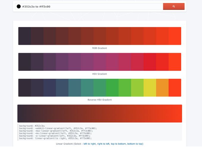 Công cụ tra cứu và kết hợp màu sắc ColorHexa