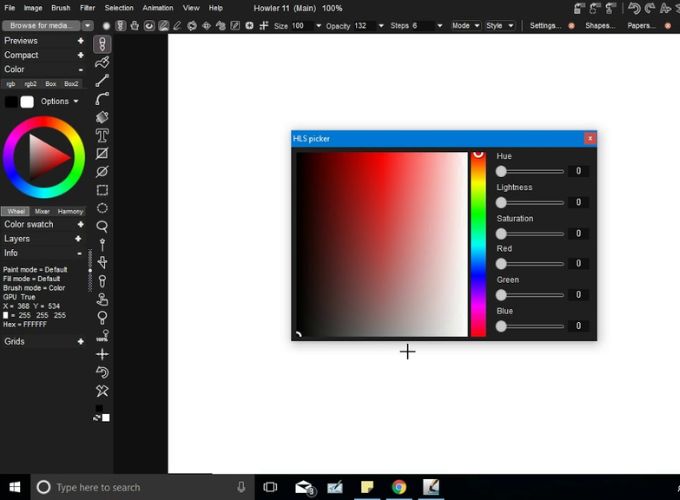 Công cụ HSL Color Picker