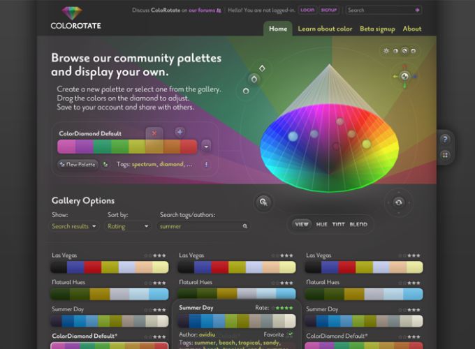 ColoRotate là một công cụ chọn màu thiết kế độc đáo