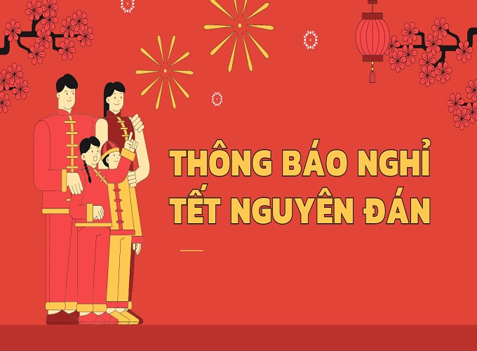 Nội dung trong thông báo nghỉ lễ